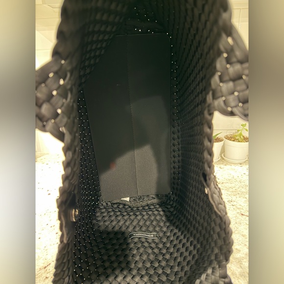 BCBGMaxAzria Black Braided Tote - Picture 6 of 11